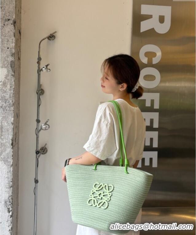 Buy Promotional Loewe Straw Basket Bag LW051301 Green 2025