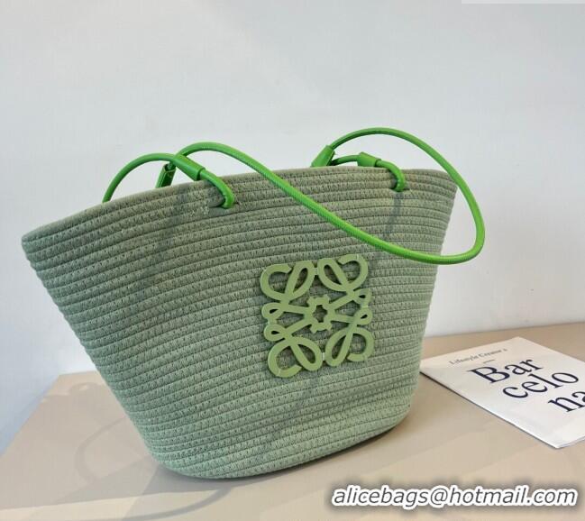 Buy Promotional Loewe Straw Basket Bag LW051301 Green 2025