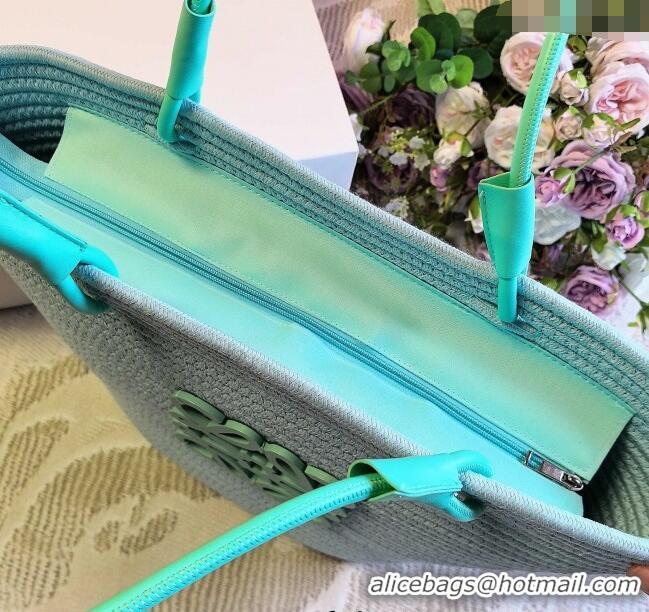 Best Quality Loewe Straw Basket Bag LW051302 Light Green 2025