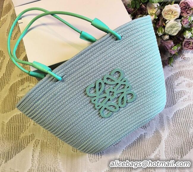 Best Quality Loewe Straw Basket Bag LW051302 Light Green 2025