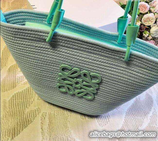 Best Quality Loewe Straw Basket Bag LW051302 Light Green 2025