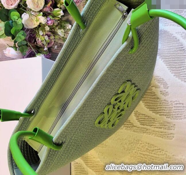 Grade Cheap Loewe Straw Basket Bag LW051302 Green 2025