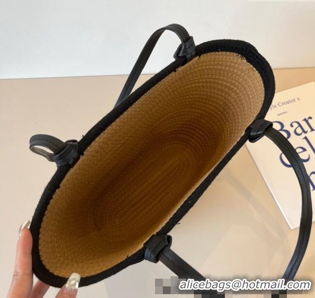 Buy Fashionable Miu Miu Straw Basket Bag 0513 Khaki/Black 2025