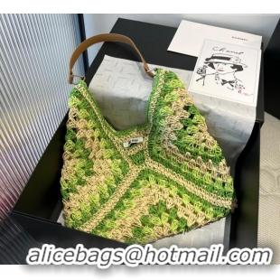 Best Price Cheap Miu Miu Straw Hobo Bag 0513 Green/Beige 2025
