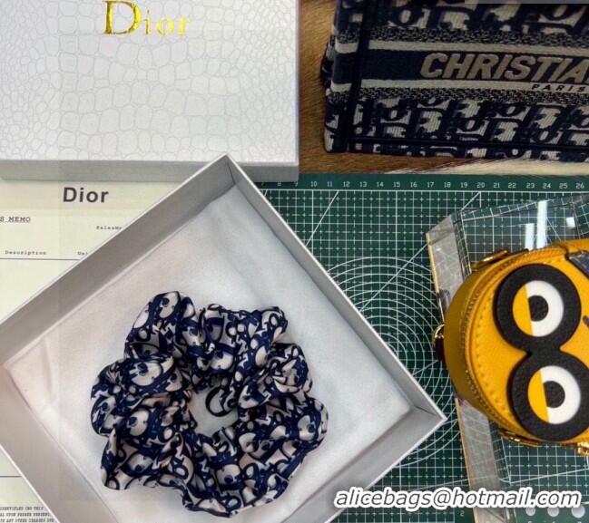 Famous Brand Dior Oblique Hair Ring 0111 Blue 2024