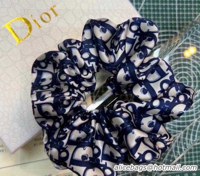 Famous Brand Dior Oblique Hair Ring 0111 Blue 2024