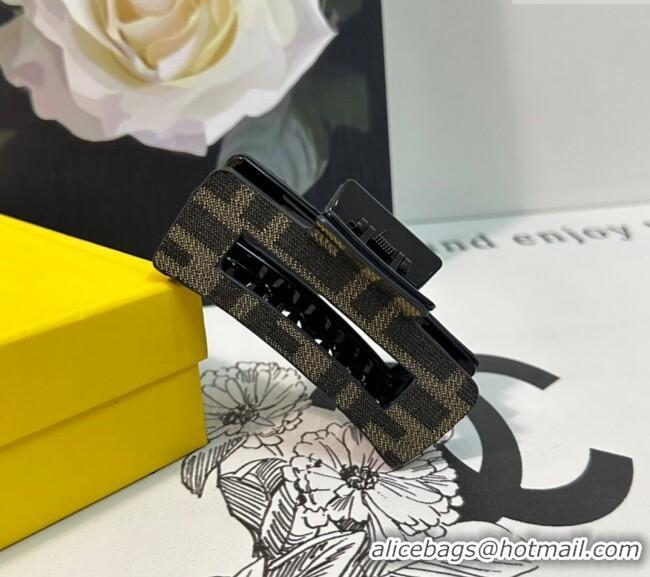 Grade Promotional Fendi FF Hair Clip F0111 Brown 2024