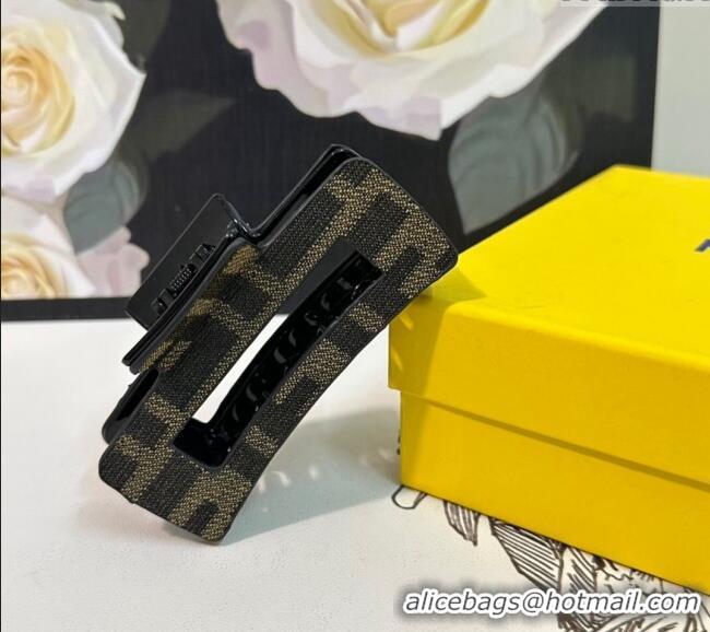 Grade Promotional Fendi FF Hair Clip F0111 Brown 2024