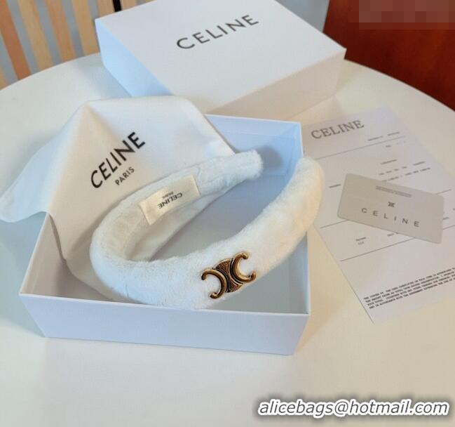 Hot Sell Cheap Celine Fur Heaband 0131 White 2024