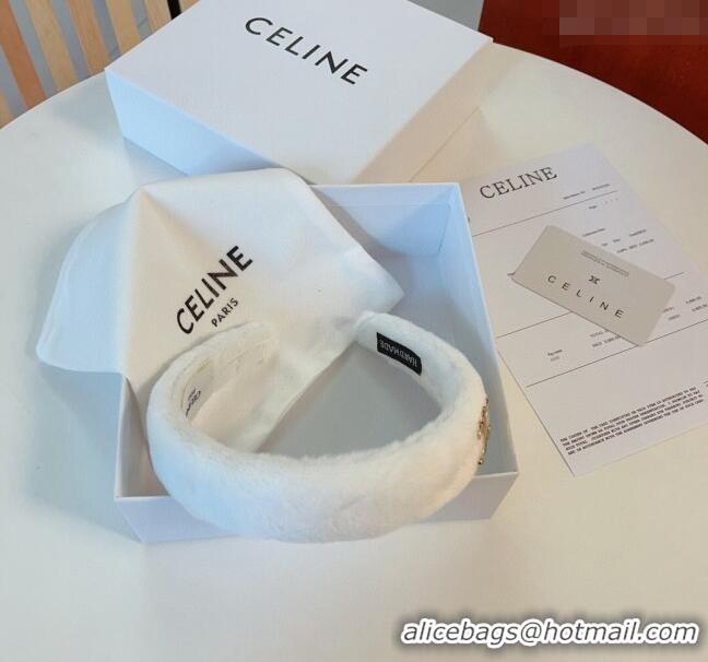 Hot Sell Cheap Celine Fur Heaband 0131 White 2024