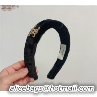 Good Product Celine Fur Heaband 0131 Black 2024