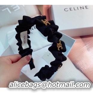 Best Price Celine Wave Heaband 0131 Black 2024