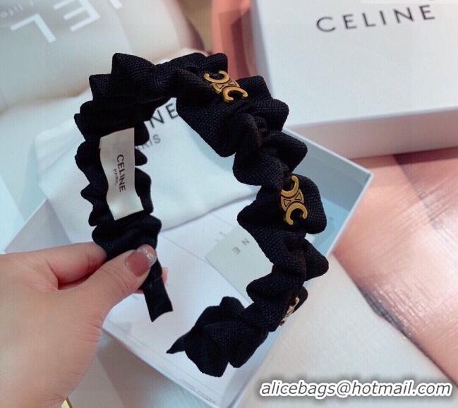 Best Price Celine Wave Heaband 0131 Black 2024