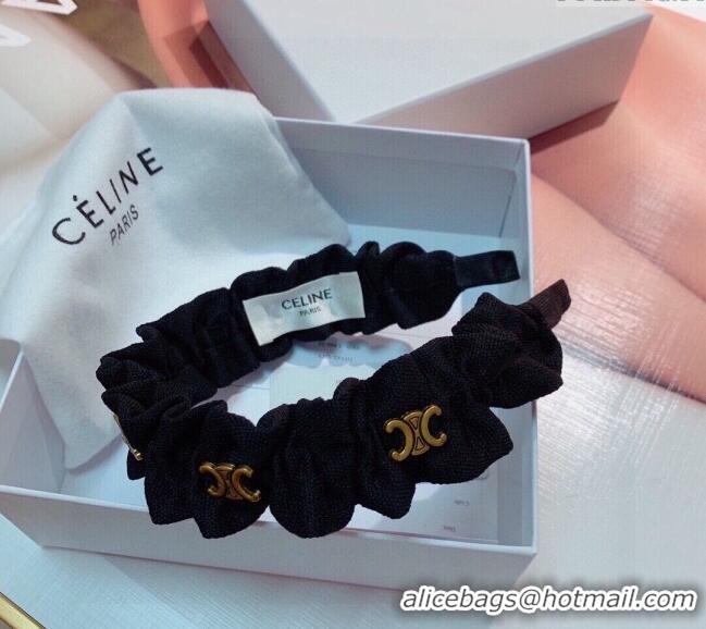 Best Price Celine Wave Heaband 0131 Black 2024
