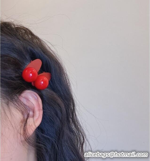 Grade Promotional Chanel Red Hair Clip 013102 2024