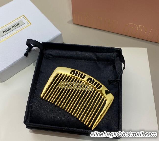 Good Product Miu Miu Comb Shiny 0131 Gold 2024