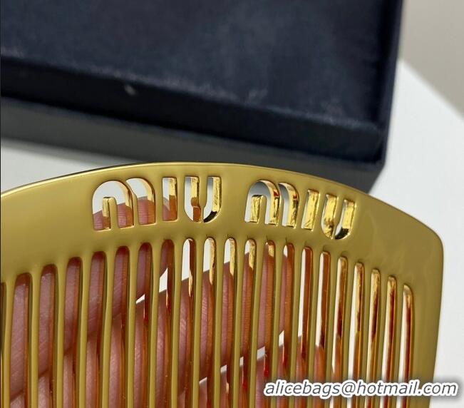 Good Product Miu Miu Comb Shiny 0131 Gold 2024