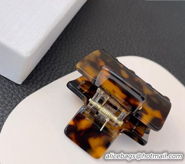 Reasonable Price Miu Miu Resin Hair Clip 0301 Brown 2024