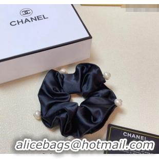 Good Product Chanel Black Hair Clip with Pearls 030202 2024