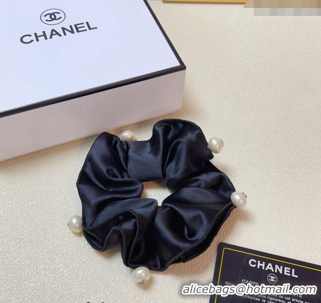 Good Product Chanel Black Hair Clip with Pearls 030202 2024