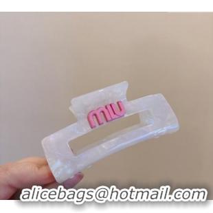Grade Inexpensive Miu Miu Hair Clip 0302 White 2024