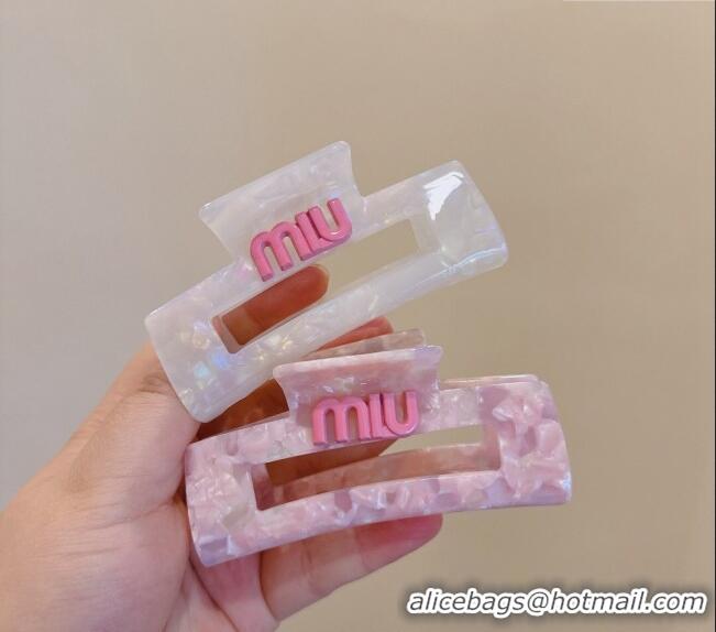 Good Quality Miu Miu Hair Clip 0302 Pink 2024