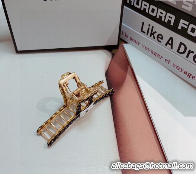 Low Cost Chanel Braided Hair Clip 0302 Black 2024