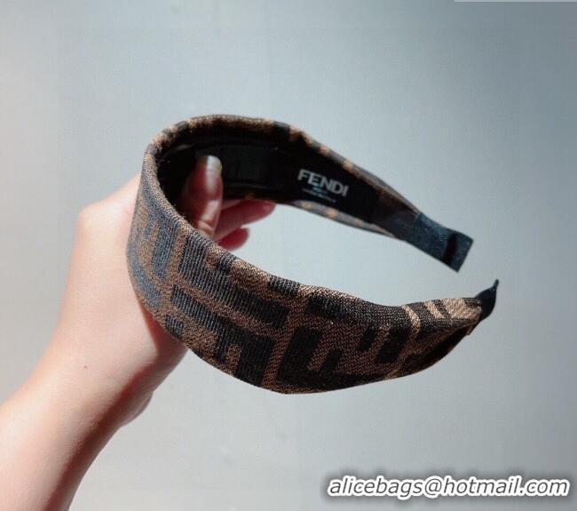 Unique Grade Fendi FF Headband 0302 Brown 2024