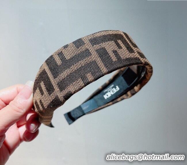 Unique Grade Fendi FF Headband 0302 Brown 2024