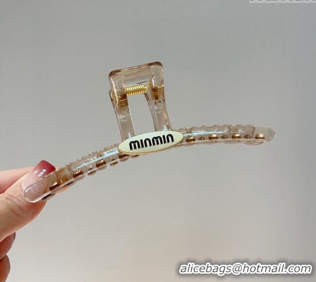 Buy Cheapest Miu Miu Long Hair Clip 0302 Grey 2024