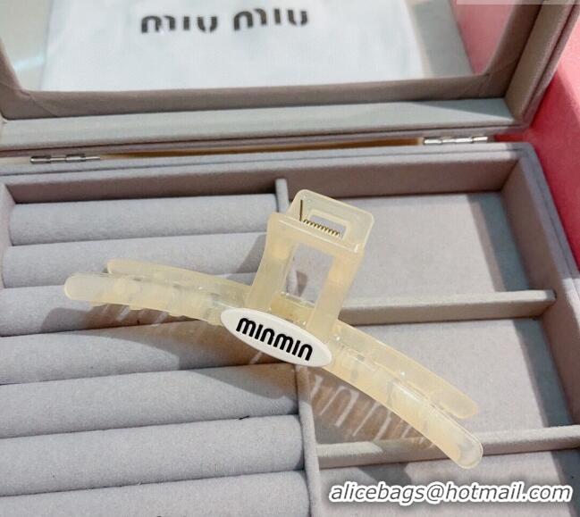 Good Product Miu Miu Long Hair Clip 0302 White 2024