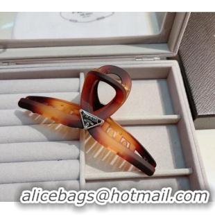 Well Crafted Prada Acrylic Hair Clip 0302 Brown 2024