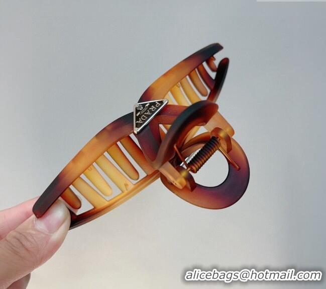 Well Crafted Prada Acrylic Hair Clip 0302 Brown 2024