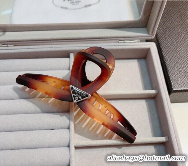 Well Crafted Prada Acrylic Hair Clip 0302 Brown 2024