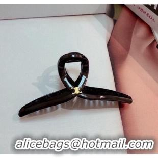 Good Quality Celine Logo Hair Clip 0304 Black 2024