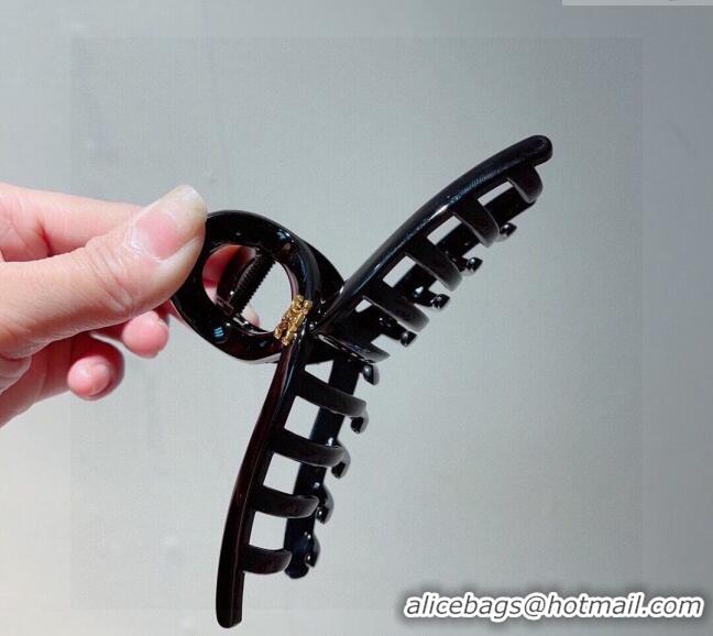 Good Quality Celine Logo Hair Clip 0304 Black 2024