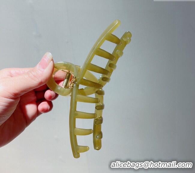 Big Discount Celine Logo Hair Clip 0304 Green 2024