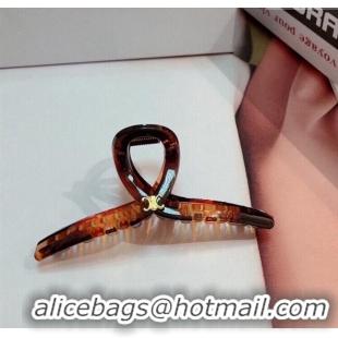 Most Popular Celine Logo Hair Clip 0304 Brown 2024