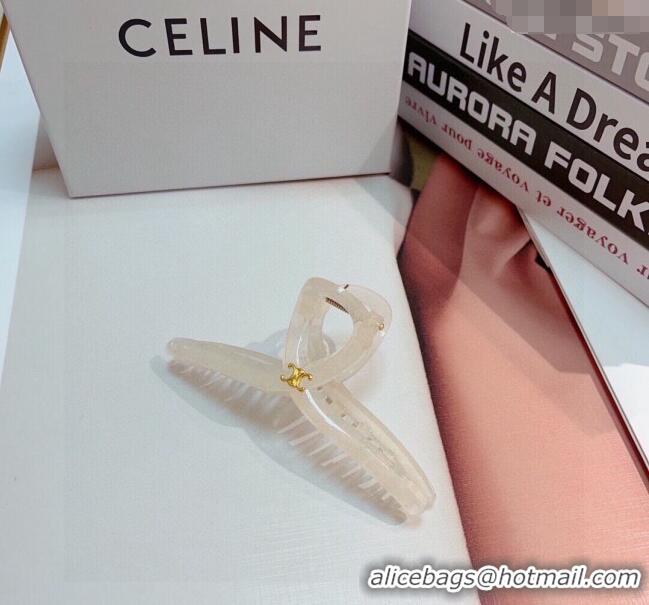 Grade Design Celine Logo Hair Clip 0304 White 2024