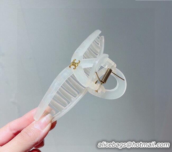 Grade Design Celine Logo Hair Clip 0304 White 2024