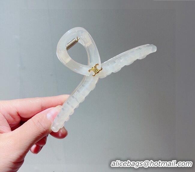 Grade Design Celine Logo Hair Clip 0304 White 2024