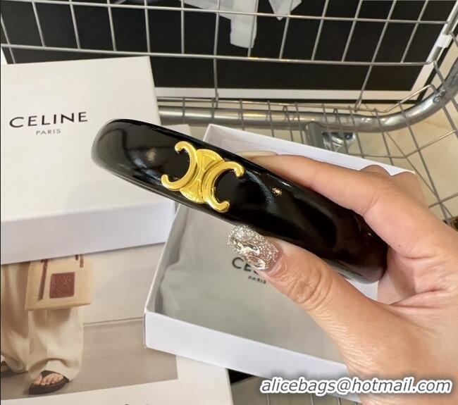 Buy Inexpensive Celine Shiny Headband CH033 Black 2024