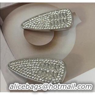 Most Popular Miu Miu Crystals Allover Hair Clip CH033 (PAIR) 2024