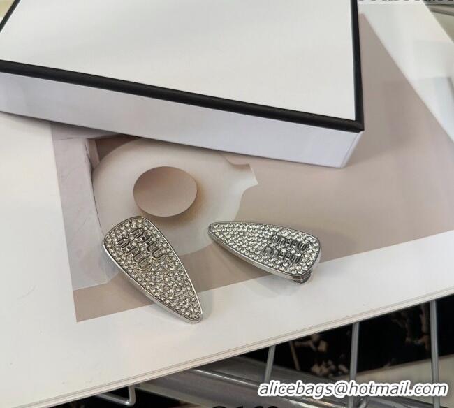 Most Popular Miu Miu Crystals Allover Hair Clip CH033 (PAIR) 2024