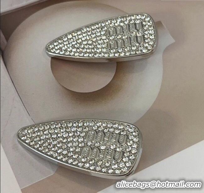 Most Popular Miu Miu Crystals Allover Hair Clip CH033 (PAIR) 2024