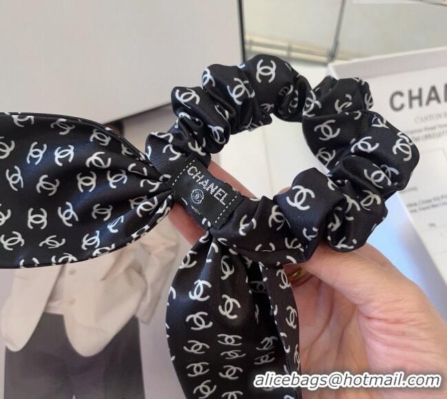 Traditional Specials Chanel CC Bow Hairring CH033 Black 2024