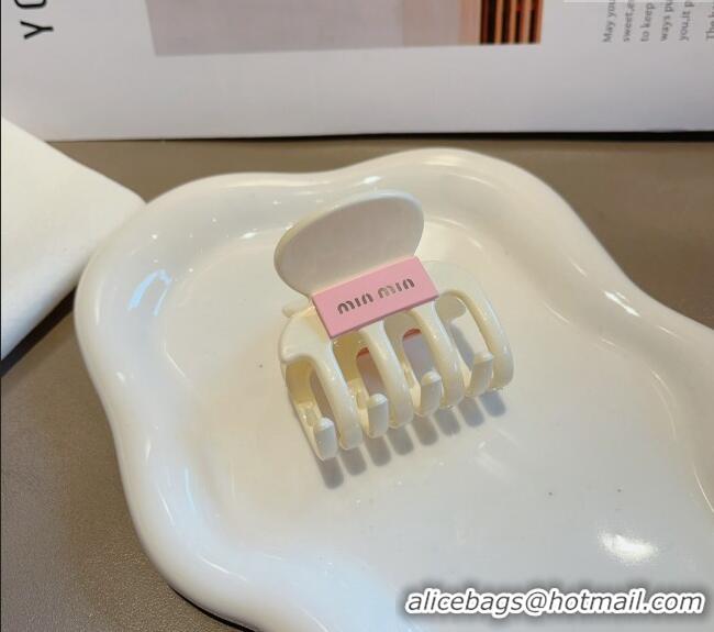 Top Design Miu Miu Hair Clip CH033051 White 2024
