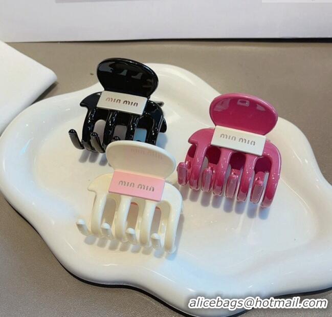 Top Design Miu Miu Hair Clip CH033051 White 2024