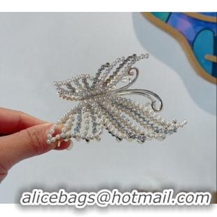 Good Product Chanel Butterfly Pearls Hair Clip CH0330 2024