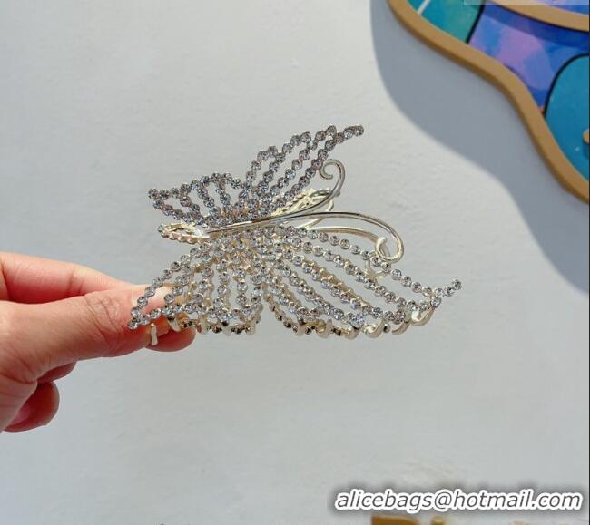 Shop Duplicate Chanel Butterfly Crystals Hair Clip CH0330 2024